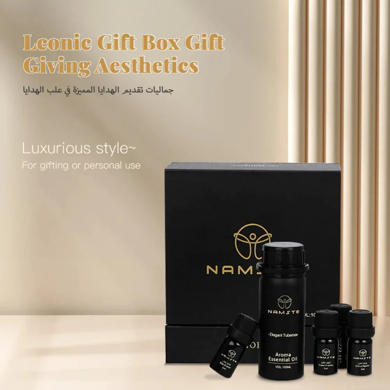 NAMTSE 100ML Perfume Fragrance Oil Set Room Aromatherapy Home Air Freshener Electric Aromatic Oasis Essential Oil Air Purifier