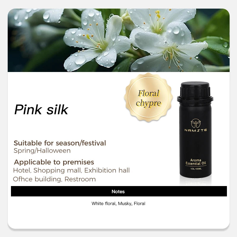 NAMTSE 100ML Perfume Fragrance Oil Set Room Aromatherapy Home Air Freshener Electric Aromatic Oasis Essential Oil Air Purifier