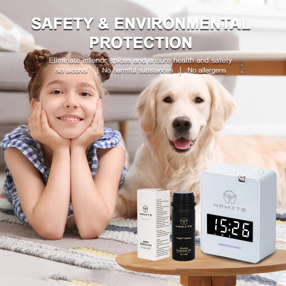 NAMTSE 100ML Perfume Fragrance Oil Set Room Aromatherapy Home Air Freshener Electric Aromatic Oasis Essential Oil Air Purifier