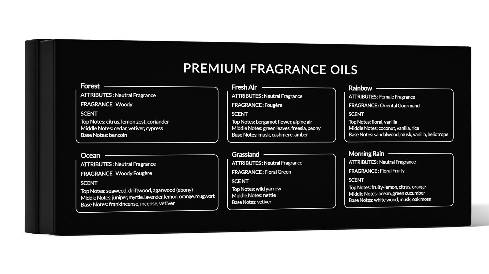 HIQILI Fragrance Oils Set-Nature Theme | TOP 6 Gift Set Use For Aromatherapy,Diffuser,Humidifier,Candles | Car,Home,Hotel,Trave