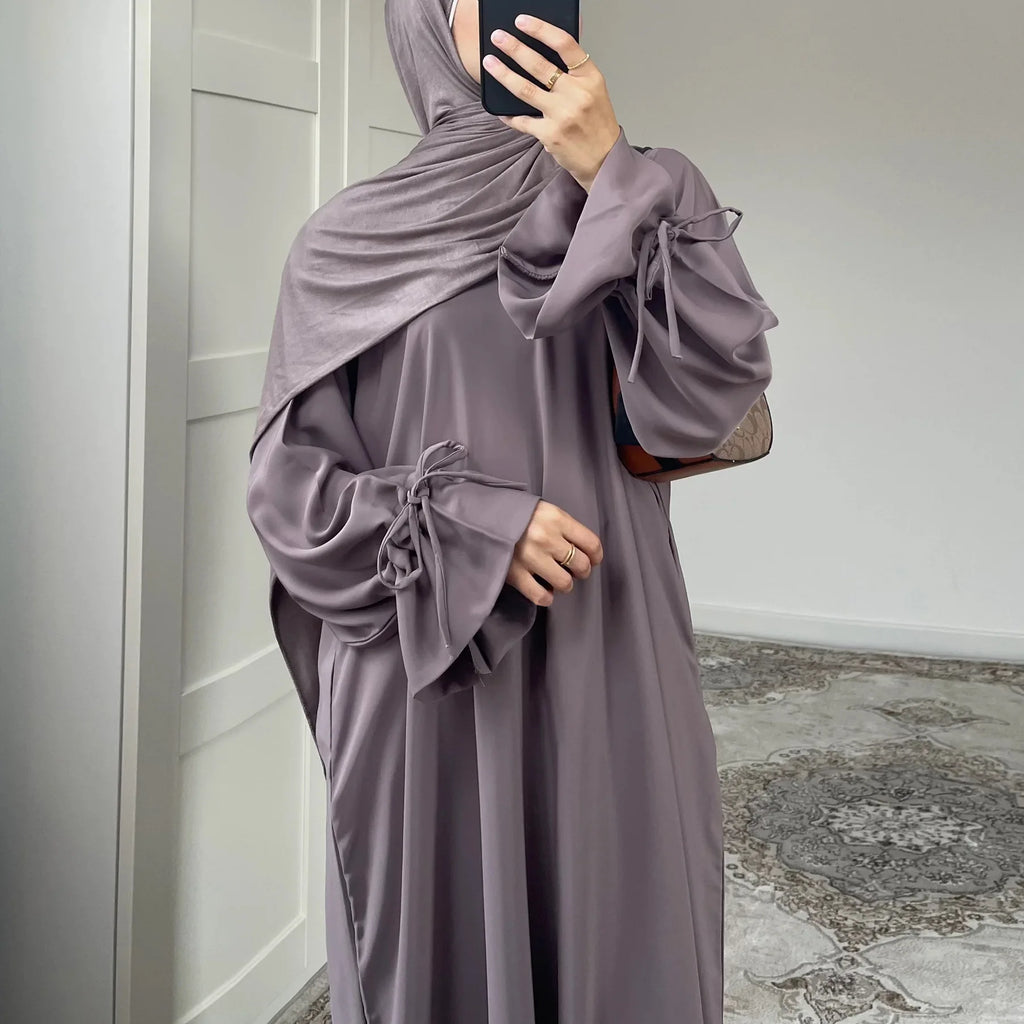 Ramadan Arabic Muslim Women Modest Dress 2025 Elegant Dubai Plain Abaya Islamic Church Clothing Fashion Loose Turkey Solid Robe