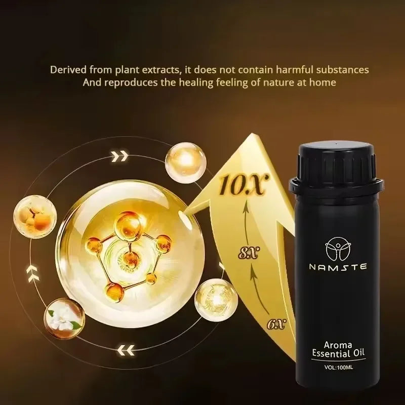 NAMTSE 100ML Perfume Fragrance Oil Set Room Aromatherapy Home Air Freshener Electric Aromatic Oasis Essential Oil Air Purifier