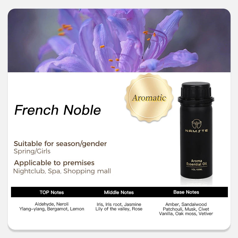 NAMTSE 100ML Perfume Fragrance Oil Set Room Aromatherapy Home Air Freshener Electric Aromatic Oasis Essential Oil Air Purifier
