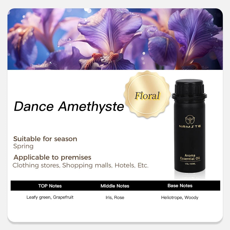 NAMTSE 100ML Perfume Fragrance Oil Set Room Aromatherapy Home Air Freshener Electric Aromatic Oasis Essential Oil Air Purifier