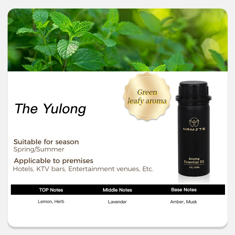 NAMTSE 100ML Perfume Fragrance Oil Set Room Aromatherapy Home Air Freshener Electric Aromatic Oasis Essential Oil Air Purifier